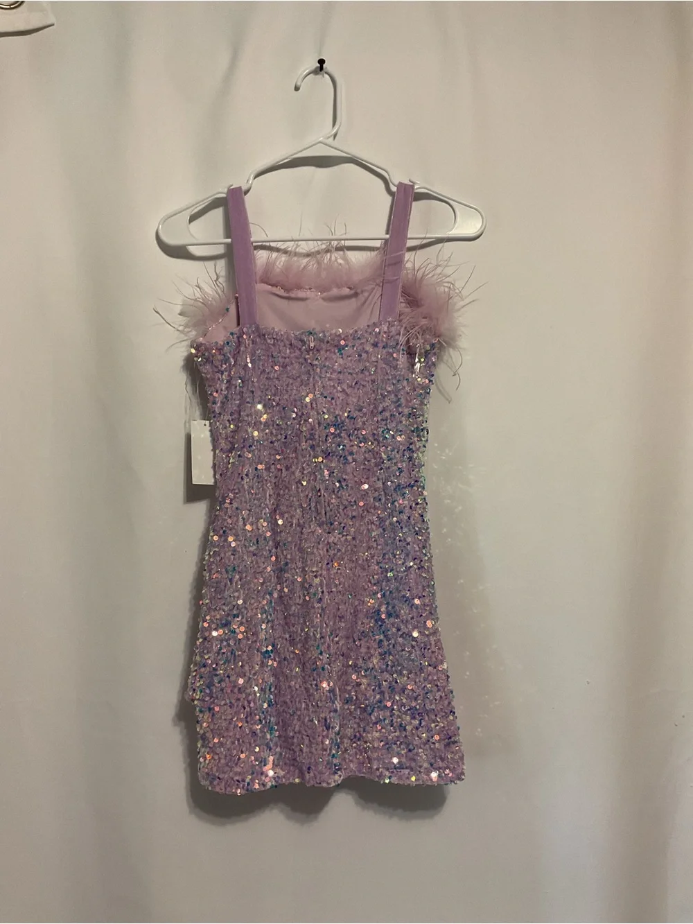Poppies and Roses girls size 12 light purple sequin dress NWT